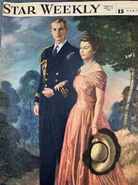 Vtg Toronto Star Weekly Magazine April 19 1952 Queen Elizabeth Marilyn Monroe